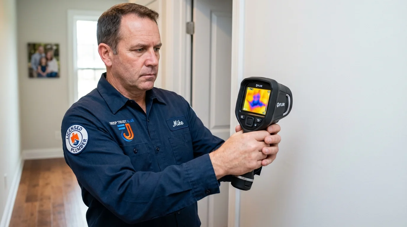 Thermal imaging leak detection by Johns Plumbing LLC in Blossom